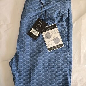 Love University, Blue Textured High-Waist Leggings